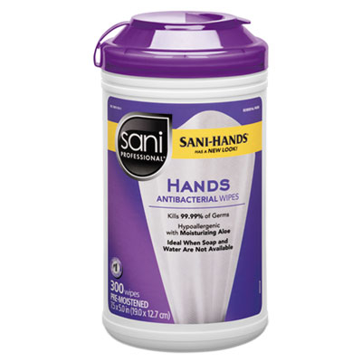 Sani P44584CT Professional PDI
Sani-Hands Instant Hand
Sanitizing Wipes
PDI Sani-Hands Instant Hand
Sanitizing Wipes, 300
Wipes/Canister, 6 Canister/CT