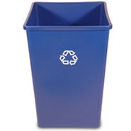 35 GALLON BLUE SQUARE RECYCLE CONTAINER